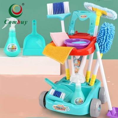 Sanitary Children Pretend Play Kids Cart Toy Kids Cleaning Toy