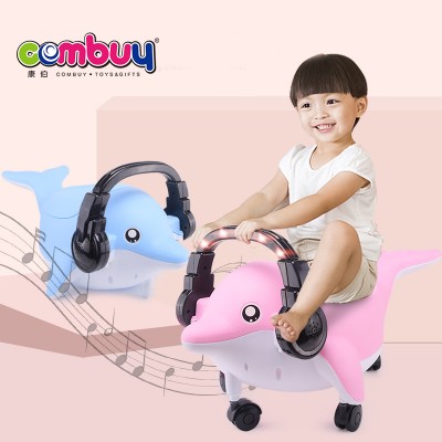 Cartoon music dolphin plastic toilet training baby potty seat