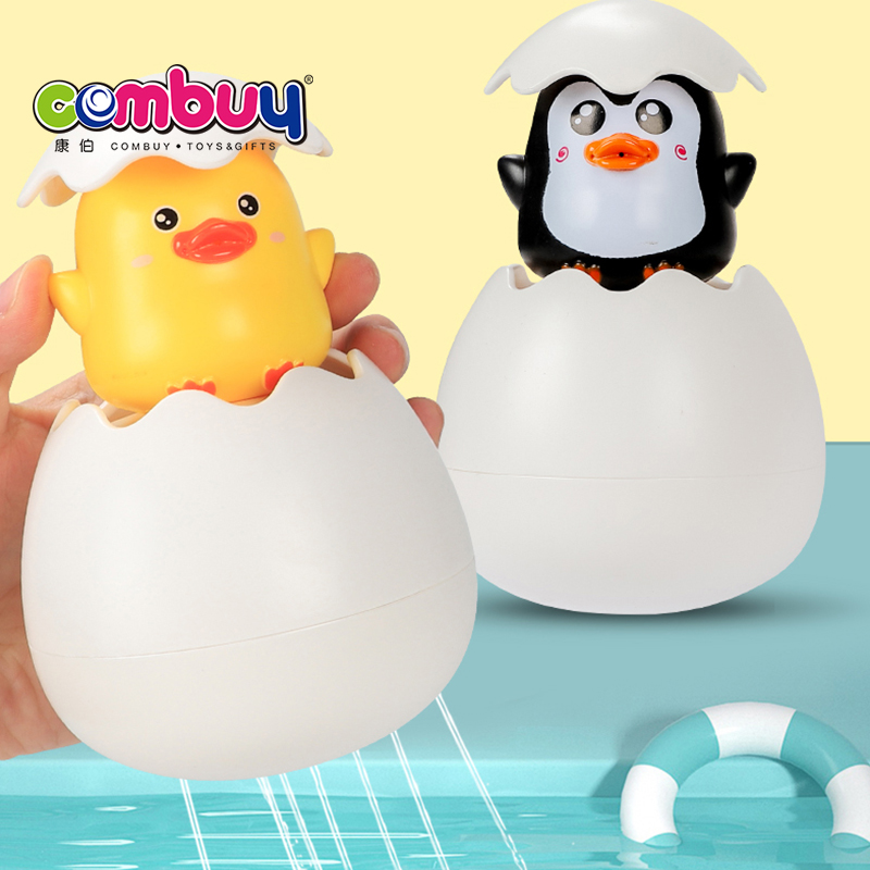 Floating Egg duck penguin spray water toys bath for baby shower